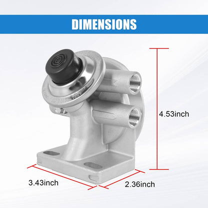 Solidspare Diesel Fuel Filter Mounting Base Hand Priming Pump M16X1.5MM 1-14" Spin On Mount