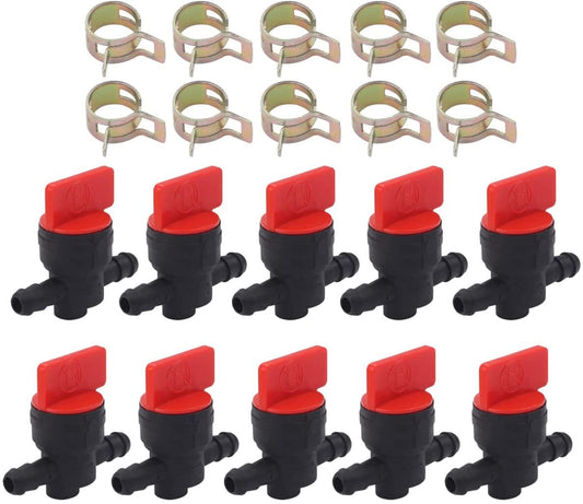 Solid Spare 10 pcs 1/4" IN-LINE CUT-OFF VALVE B&S 494768 698183 5091 697947 AM107340 AM36141