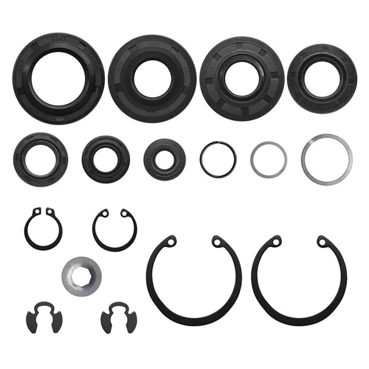 Solid Spare For Hydro-Gear 70853 Lawn Mower Seal Kit and Overhaul Rebuild Retaining Ring Kit