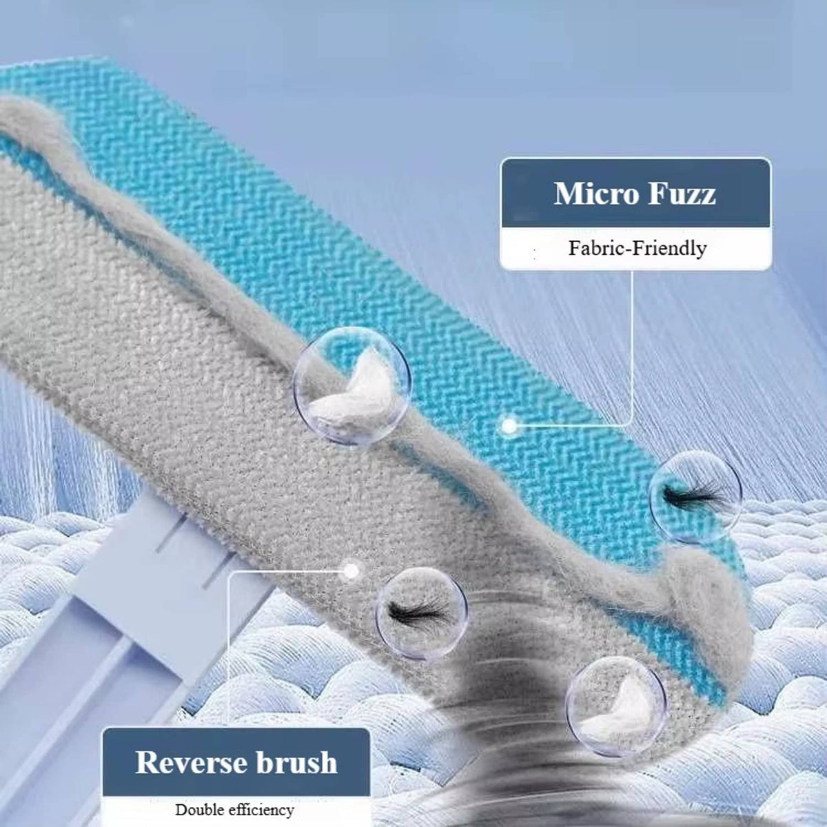Solid Spare Pet Hair Removal Tool Reusable Washable Lint Brush for Cat and Dog Hair