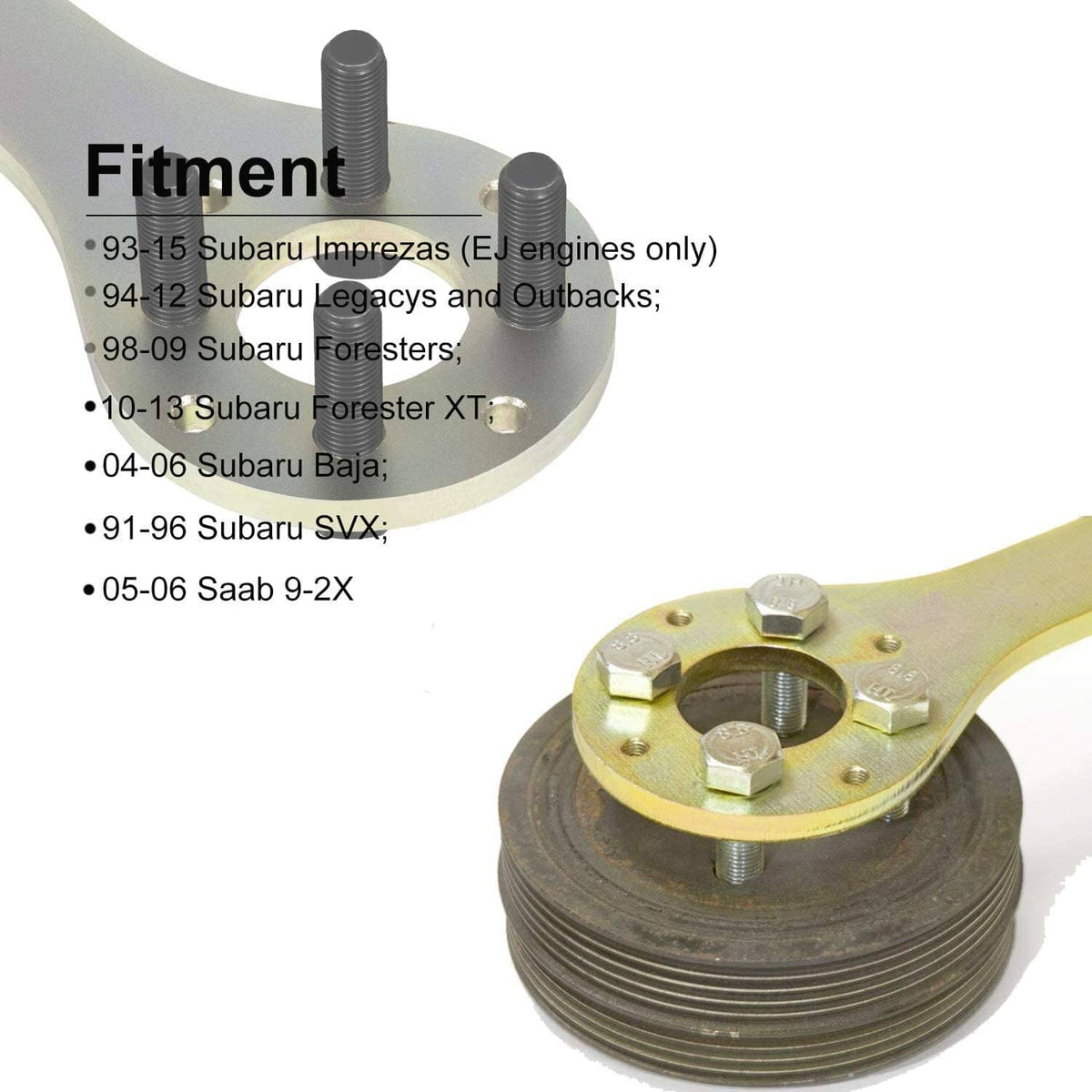 Solid Spare 499977000 Crank Pulley Tool V2 Wrench Holder Timing Belt Ring Pin Kit For Subaru
