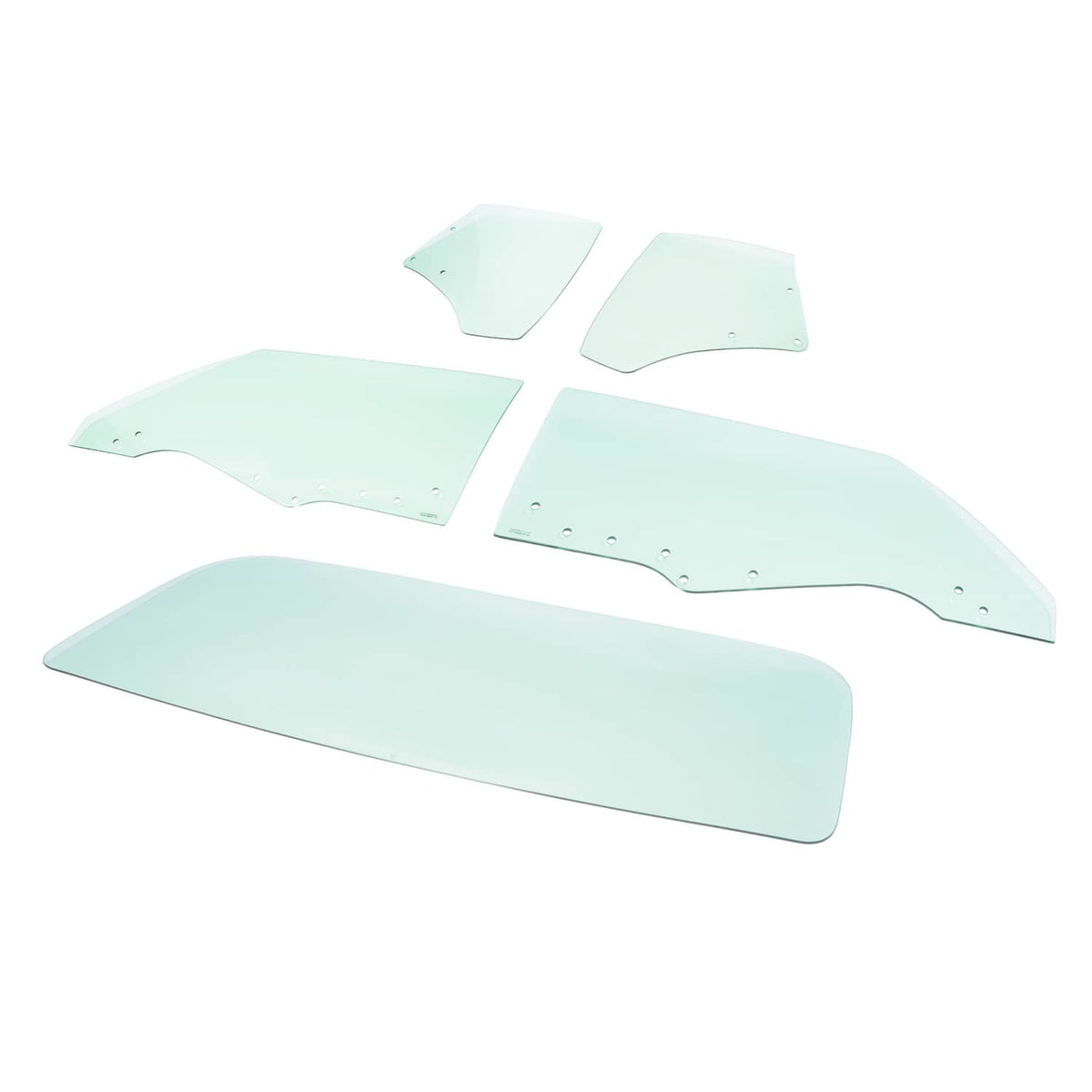 Solid Spare For Chevrolet Chevelle 1970-1972 2Door Rear & Side Door Window Glass 5PCs