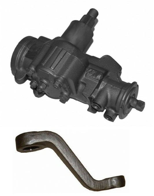 Solid Spare POWER STEERING GEAR BOX & DROP PITMAN ARM for Jeep Wrangler YJ 87-95 w/ Lift Kit