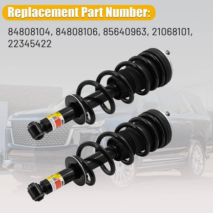 Solidspare 4x Front Rear Shock Struts Magnetic Fit 2021-2024 Escalade Chevy Tahoe GMC Yukon