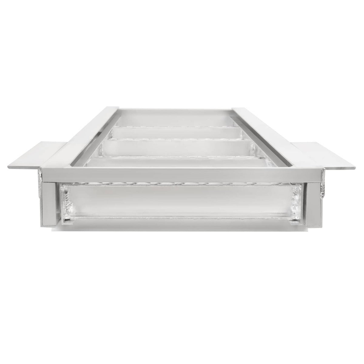 Solidspare 4 Step Pontoon Under Deck Boat Ladder Aluminum Under-Boat Mount , Silvery