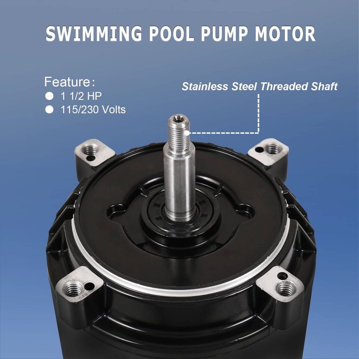 Solidspare Hayward pool Pump 1.5 HP Pool Pump Replacement Century Motor For UST1152