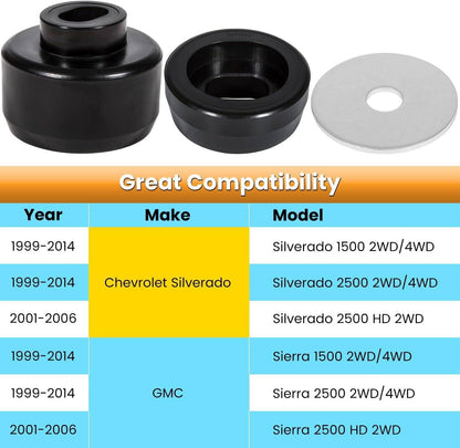 Solidspare 7-141 Body Cab Mount Bushing Kit For 99-14 Chevy Silverado GMC Sierra 1500/2500