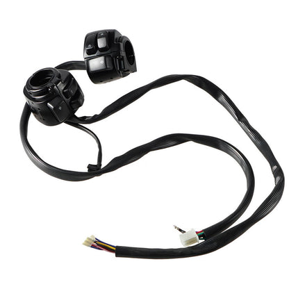 Solidspare Handlebar Control Switches + Wiring Harness for Harley Sportster Dyna 1996-2012