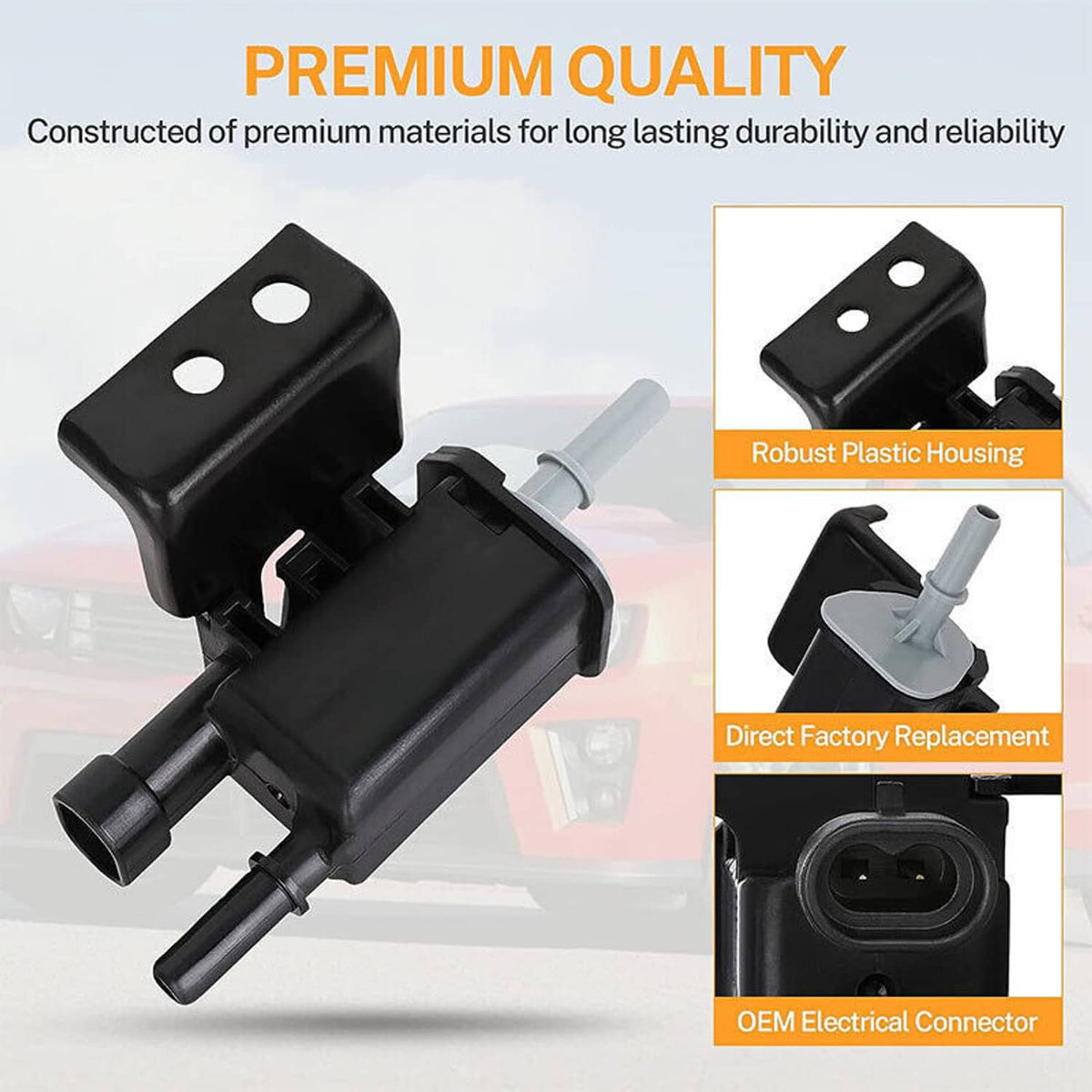 Solidspare For 2007-2013 Chevy Suburban Tahoe Silverado EVAP Canister Purge Valve Solenoid