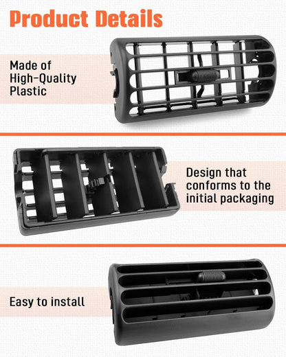 Solid Spare 1x Center Dash Air Vent Louver Outlet For Jeep Cherokee XJ 1997-2001 Wrangler TJ