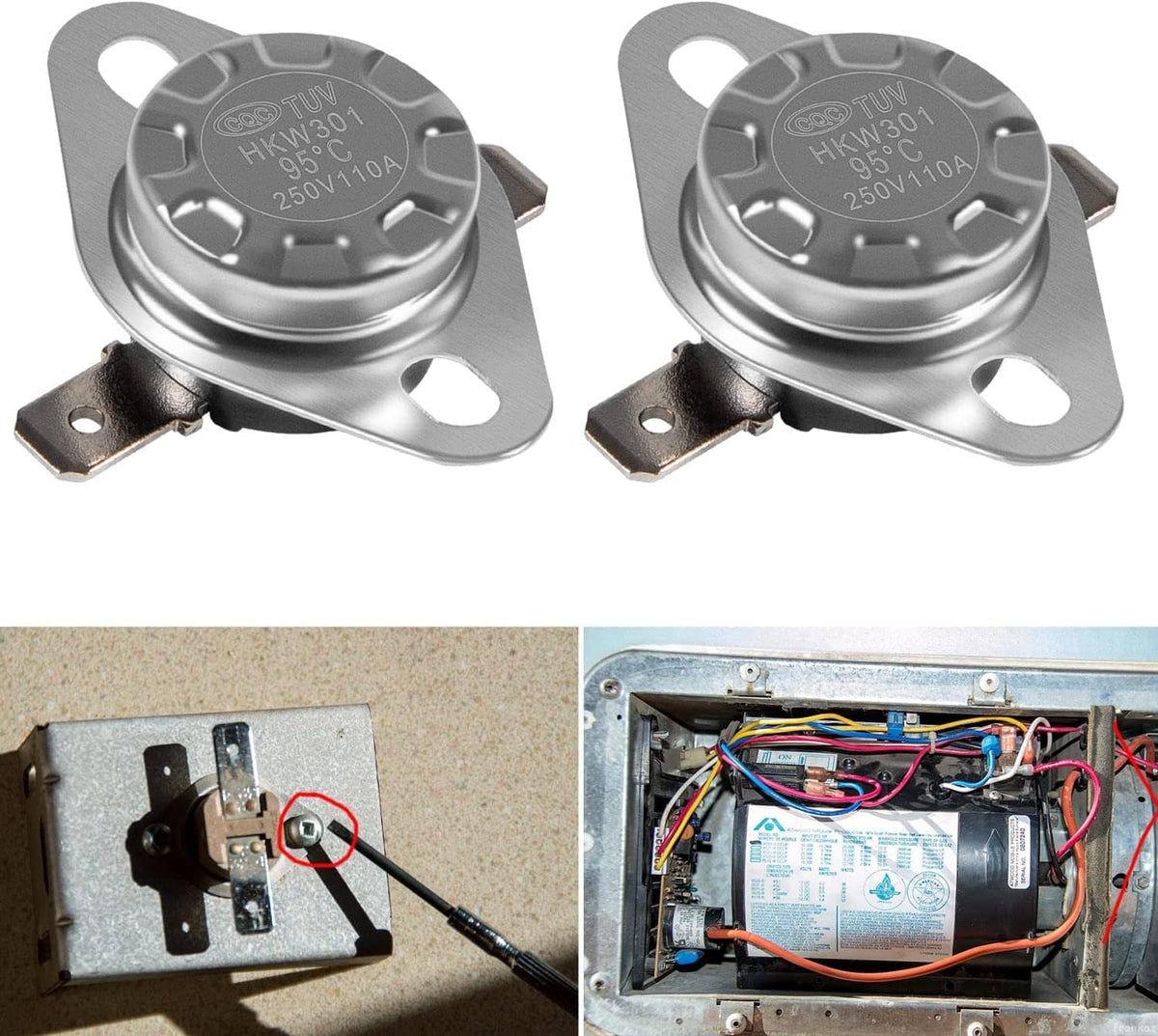 Solid Spare 37022 Limit Switch for Atwood RV Furnace 85-III, 85-IV, 1522, 2334, 8516, 8520