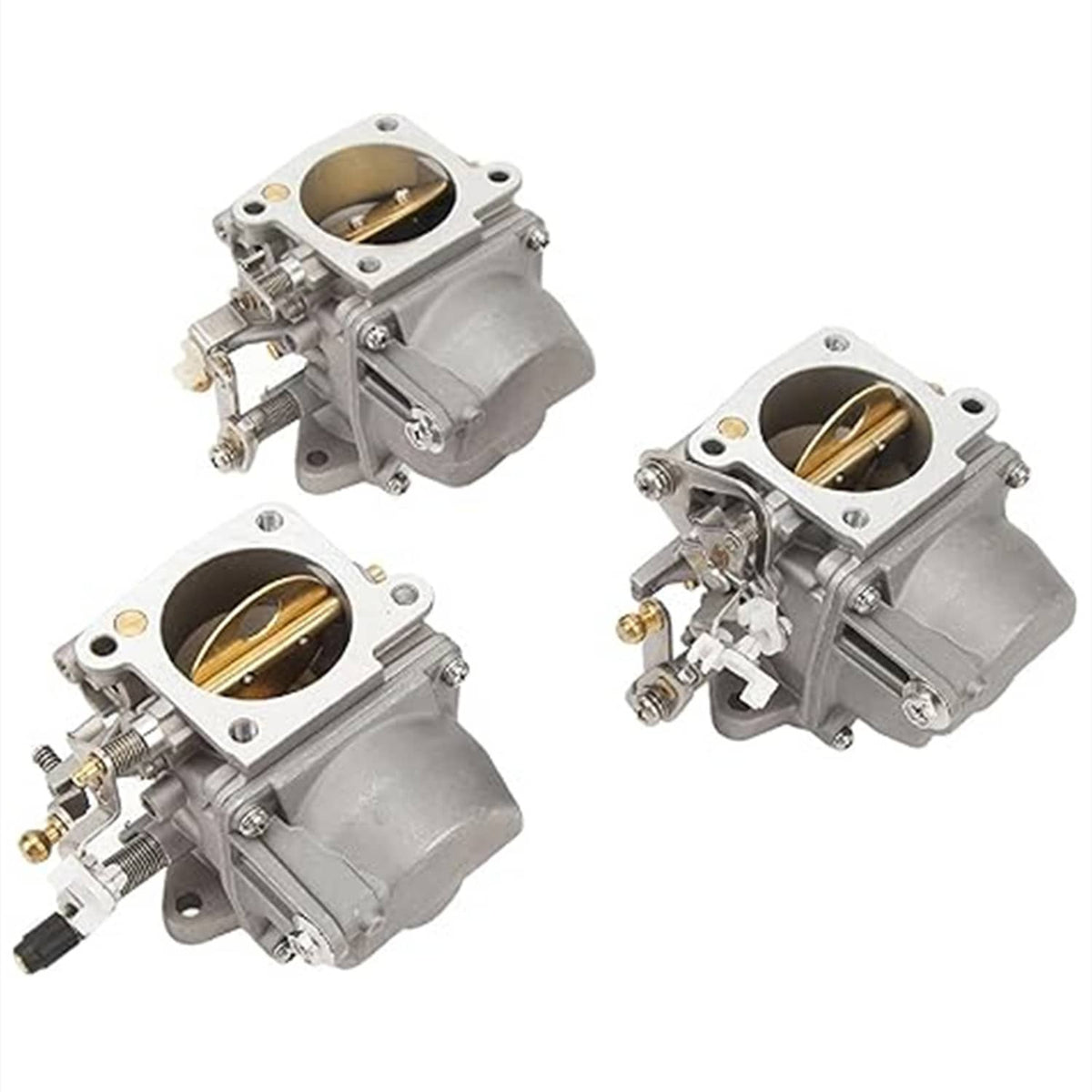 Solid Spare 6H1-14301/14302/14303 Carburetor Assy Set For Yamaha 90HP Outboard 6H1-14302
