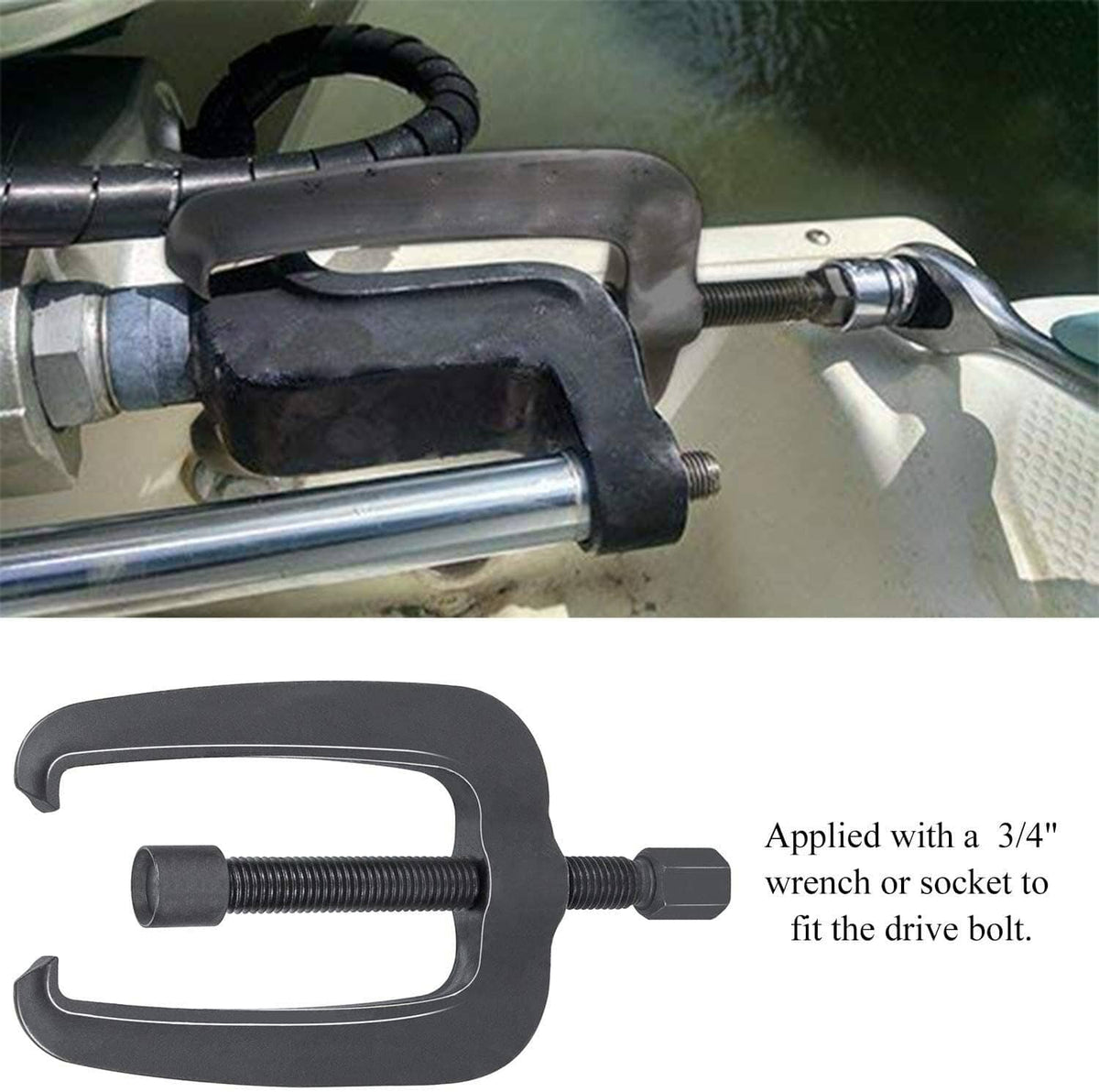 Solid Spare Hydraulic Steering Support Bracket Puller Removal Tool for Seastar, Uflex