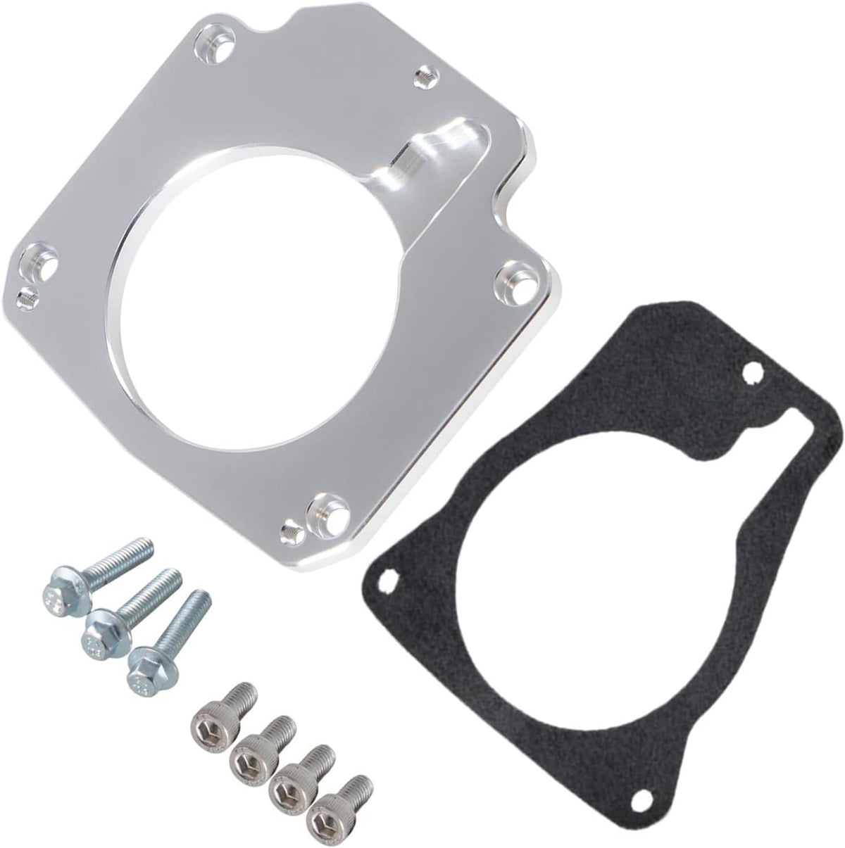 Solidspare Billet Throttle Body Adapter 4 Bolt Intake to 3 Bolt For LS2 LH6 L92 L76 LY2 LY5