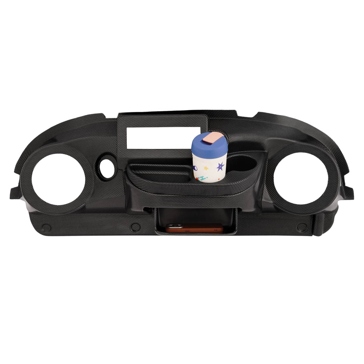 Solidspare For Club Car Precedent Carbon Fiber Style Golf Cart Radio Dash Dashboard Cover