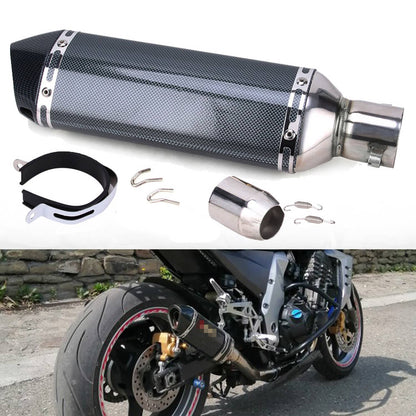 Solidspare 38mm-51mm Motorcycle Universal ATV Exhaust Muffler Tail Pipe &DB Killer Silencer