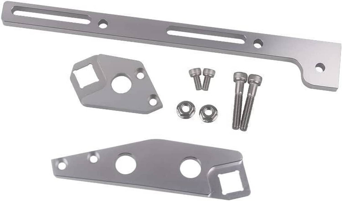 Solidspare Aluminum Silver Throttle Cable Bracket For LS1 Sheet Metal Intake Manifold