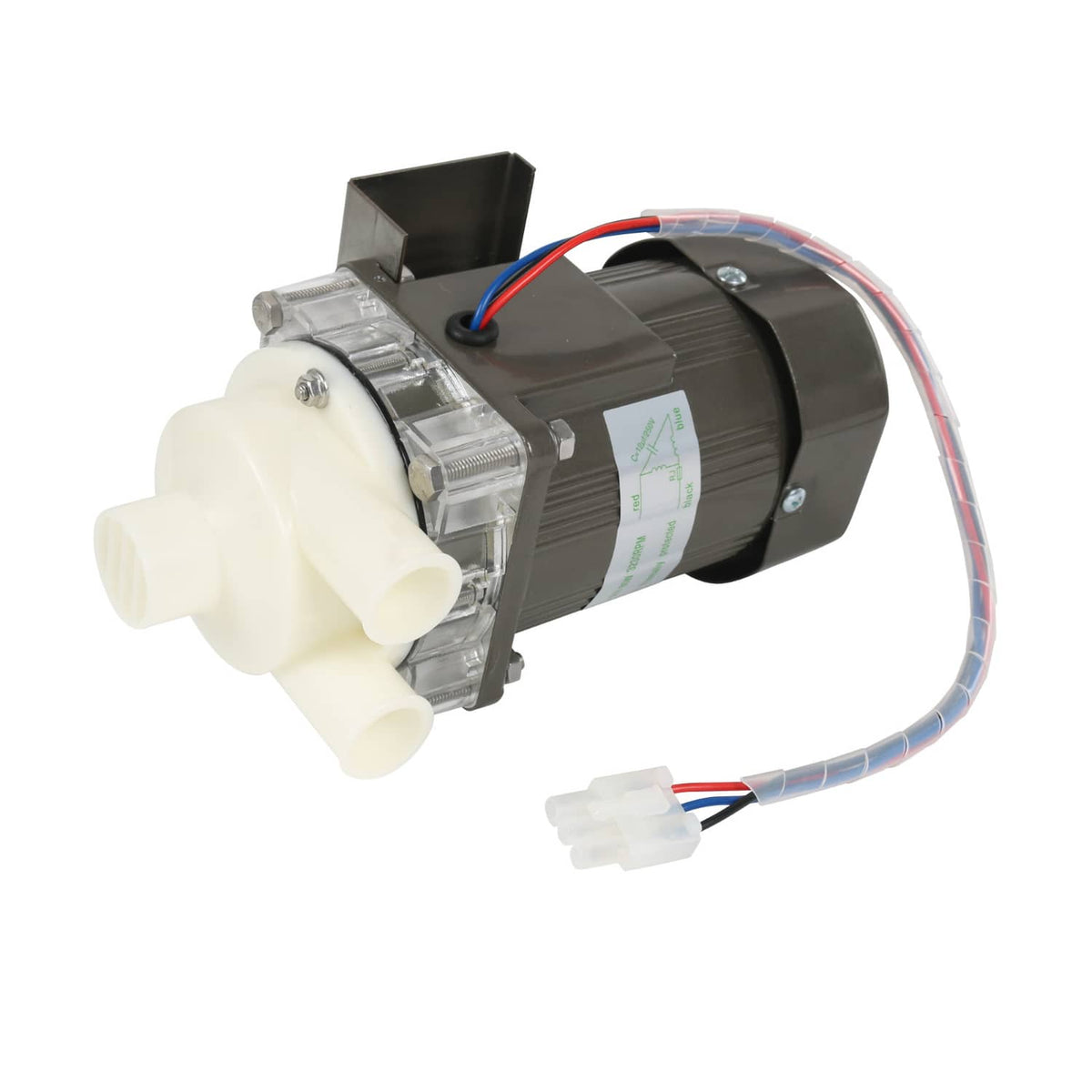 Solidspare S-0731 Water Pump for Hoshizaki, Ice Machine Motor Assembly with Mounting Plate