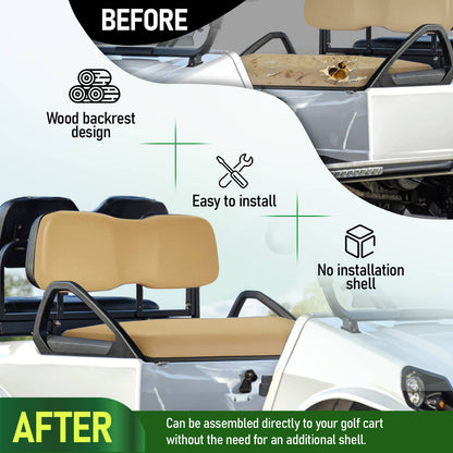 Solidspare Tan Golf Cart Front Seat Bottom Cushion For Club Car DS 2001-2012 #102174201