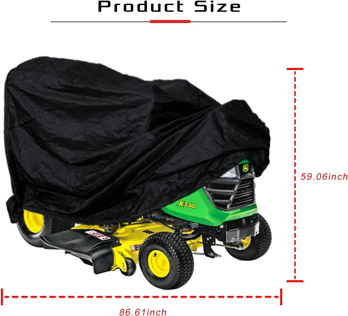Solid Spare LP93647 Deluxe Riding Mower Cover Waterproof for John Deere X300-X700 Series