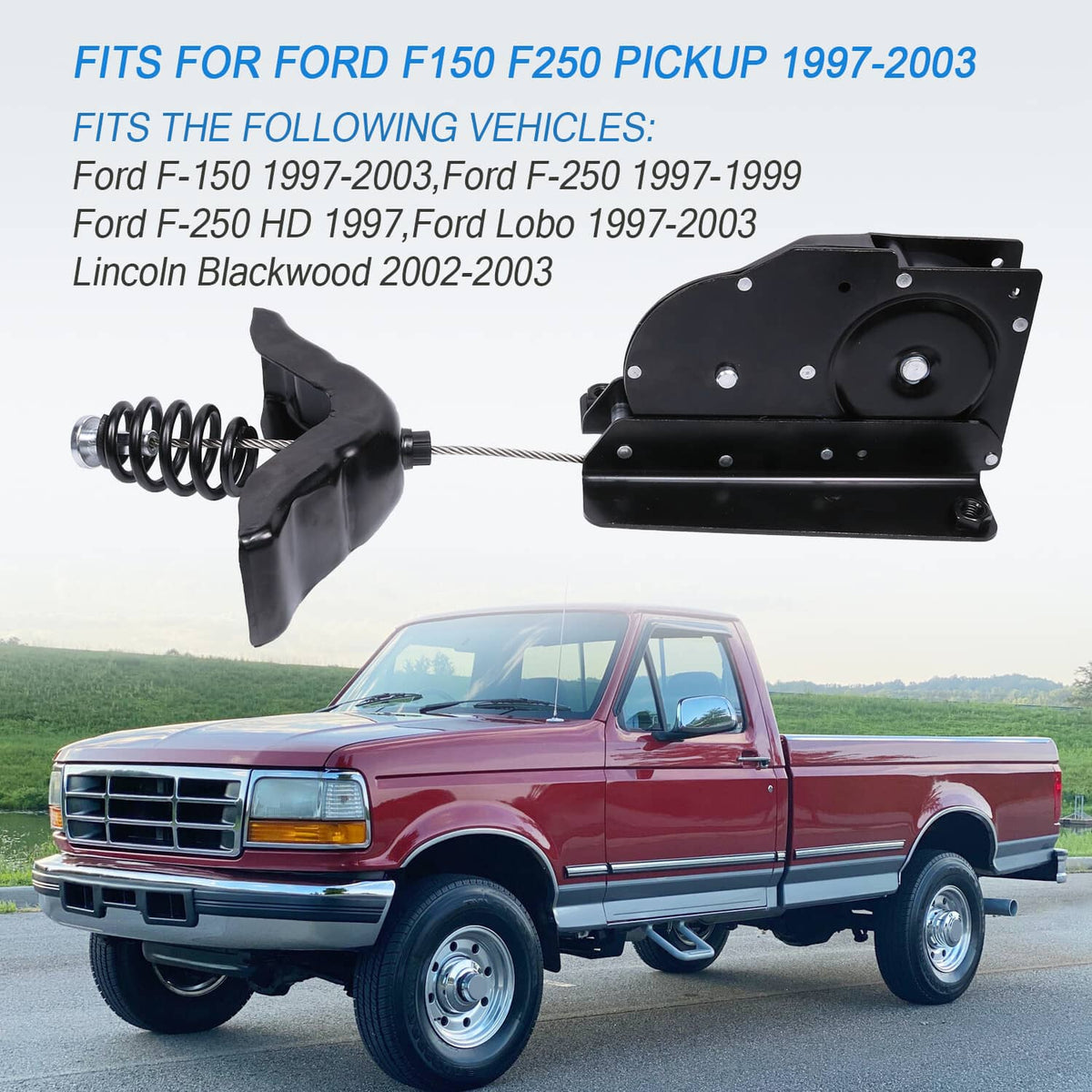 Solidspare 924-526 Spare Tire Carrier Wheel Hoist Winch For 1997-2003 Ford F150 F250 Pickup