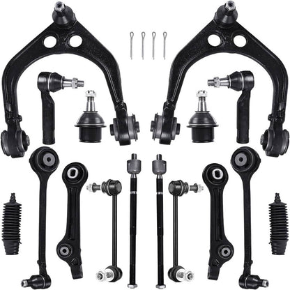 Solidspare 16Pcs Suspension Front Control Arm Kit for 2011-19 Dodge Charger Challenger 300