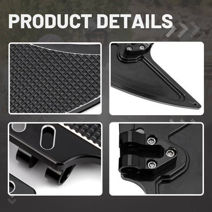Solidspare Motorcycle FRONT Floorboards Foot Pegs Footrest For Harley Softail Road Glide