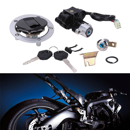 Solidspare Ignition Switch Fuel Gas Tank Cap Lock Keys for Suzuki GSF650 1200 1250 Bandit
