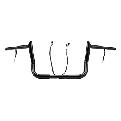 Solidspare Pre-Wired 10" Ape Meathook Handlebar For Harley Ultra Limited Street Glide 2014+