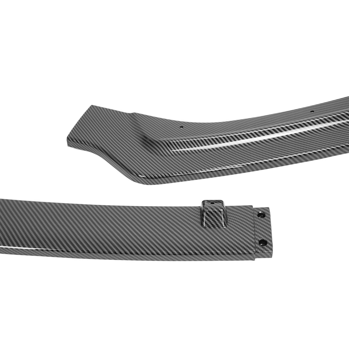 Solid Spare Carbon Fiber Color Front Bumper Lip Splitter For 2018-24 Infiniti Q50 Luxe Base