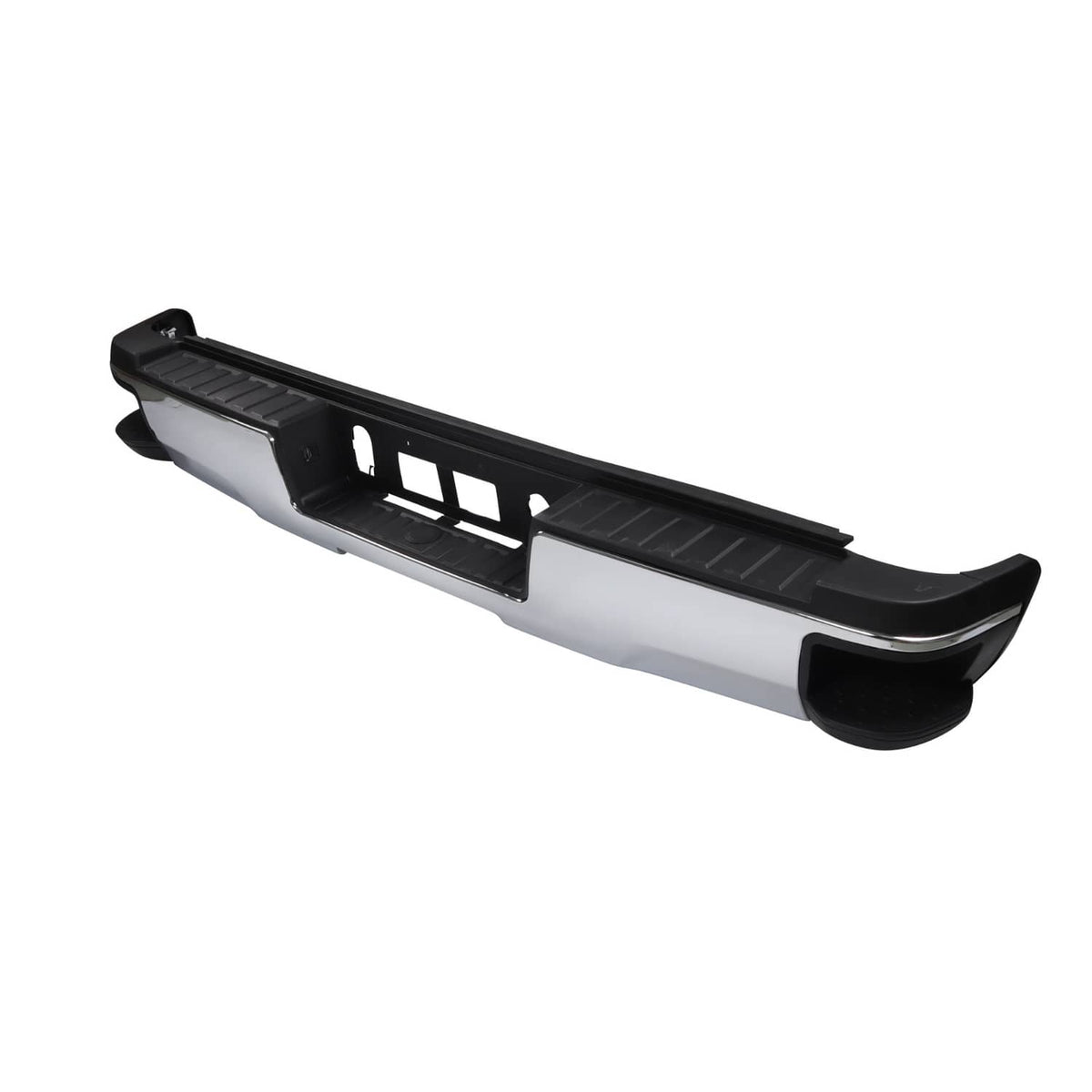 Solidspare Chrome Rear Step Bumper Assembly FIT Chevy Silverado GMC Sierra 1500 2014-2018