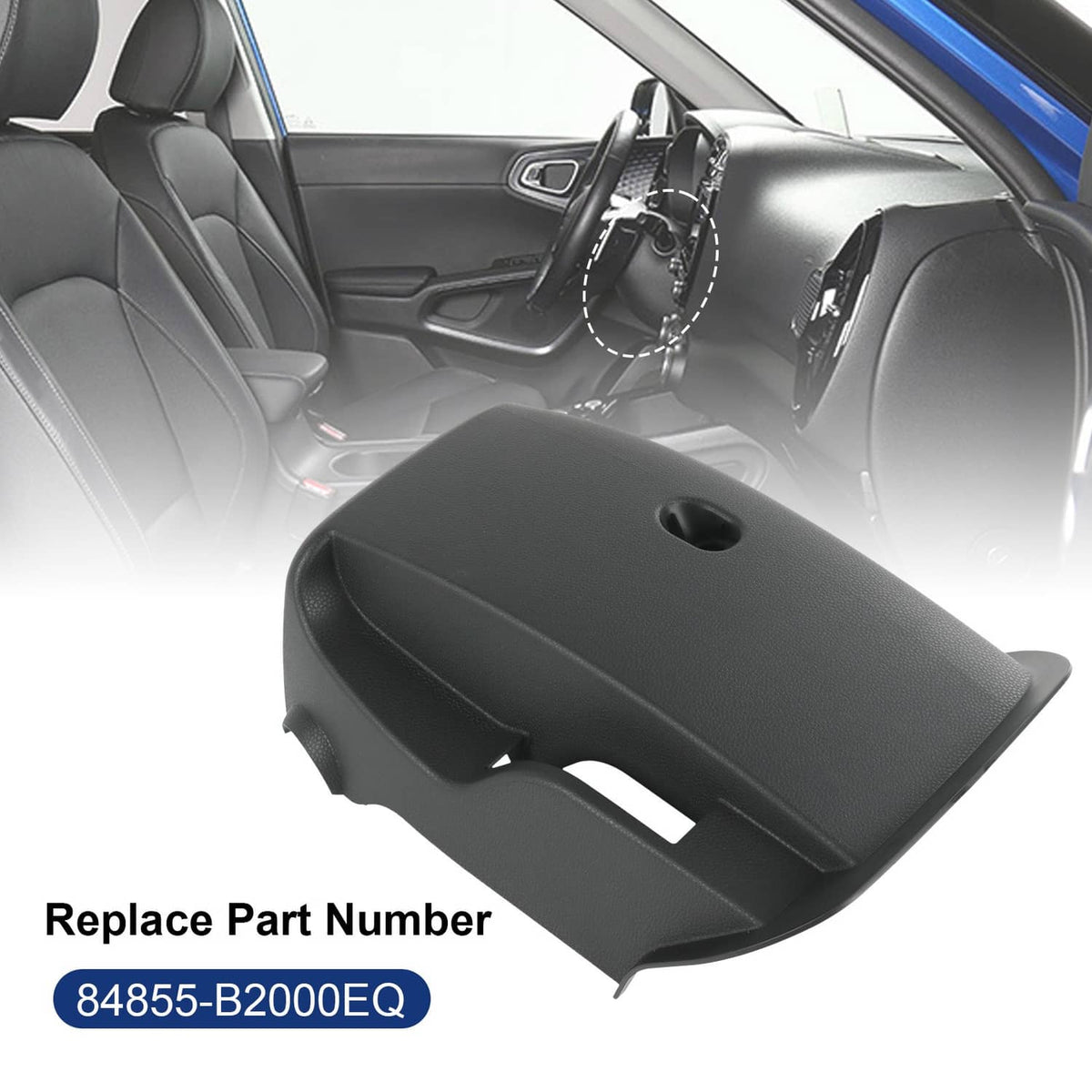 Solidspare For 2014-2019 Kia Soul 84855-B2000EQ w/Key Start Steering Column Lower Cover