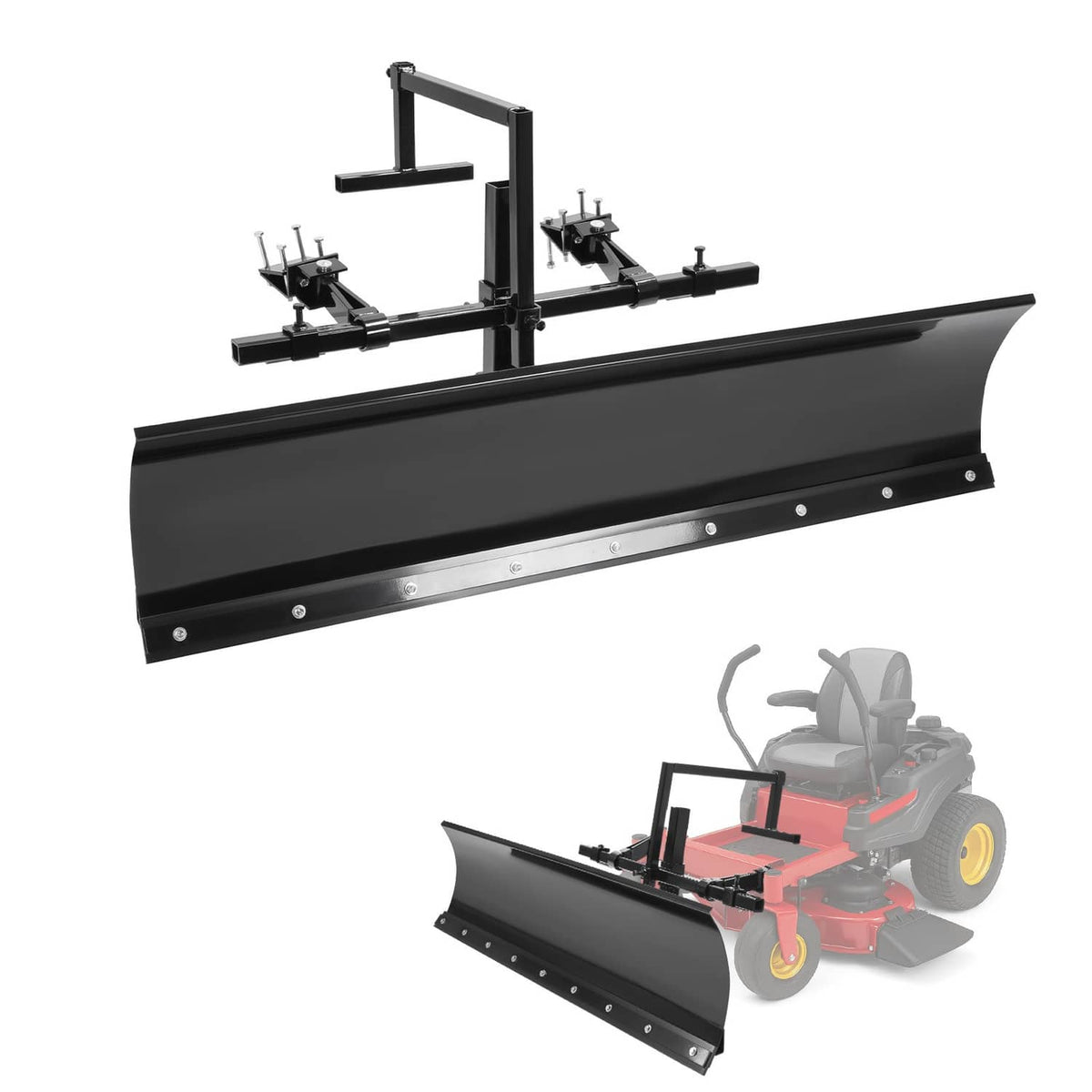 Solidspare 5 ft 60" Universal Snow Blade For Zero-Turn Mowers Snow Blowers Steel Adjustable