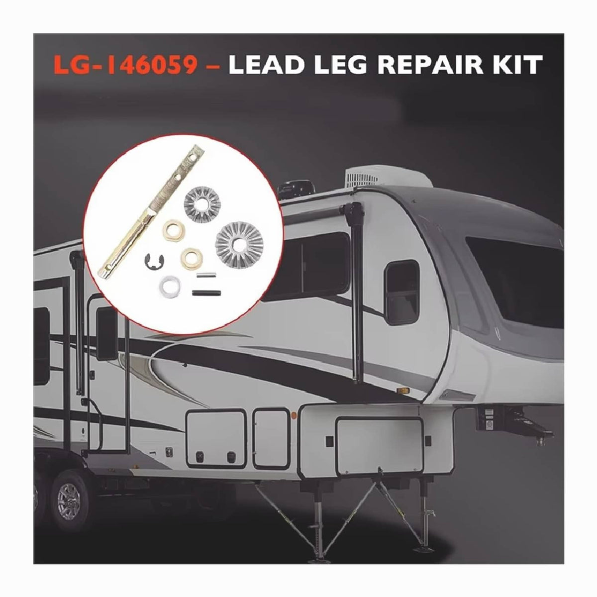 Solid Spare Lead Power Landing Gear Leg Repair Kit For Lippert 5th Wheel RV Lead Leg 146059