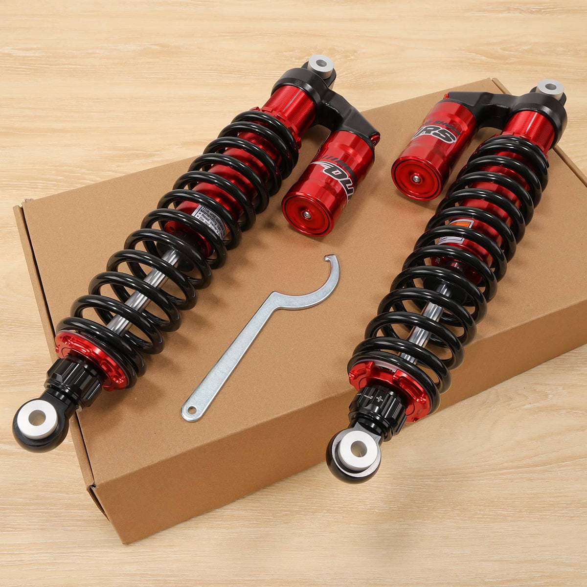 Solidspare Rear Left & Right Shocks 410mm 16.14" For Polaris Sportsman 500 4x4 HO 2005-2013