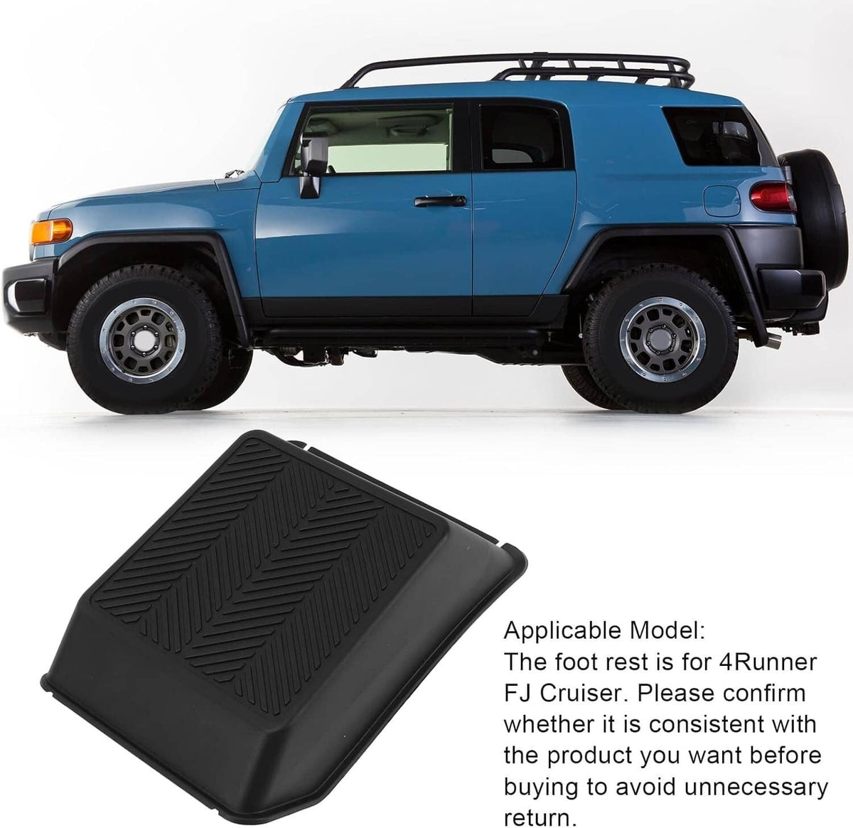 Solid Spare Driver Side Floor Cover Footrest Fit for 2007-2014 Toyota FJ Cruiser 58190-35030