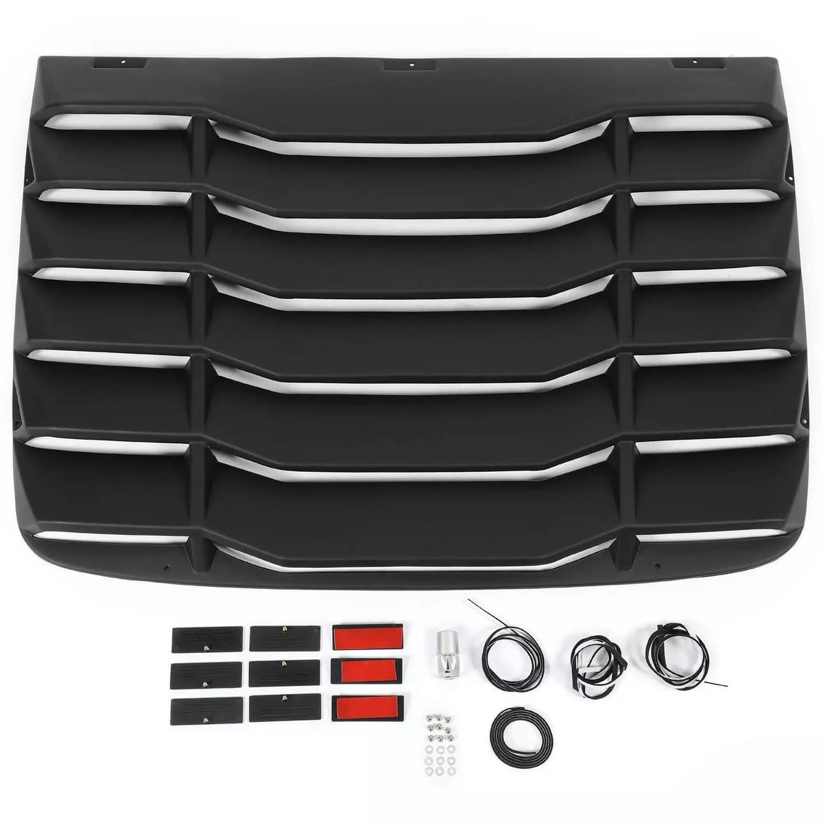 Solid Spare Fits 16-20 Honda Civic 2Dr Coupe Rear Window Scoop Louver Sun Guard Shade Cover