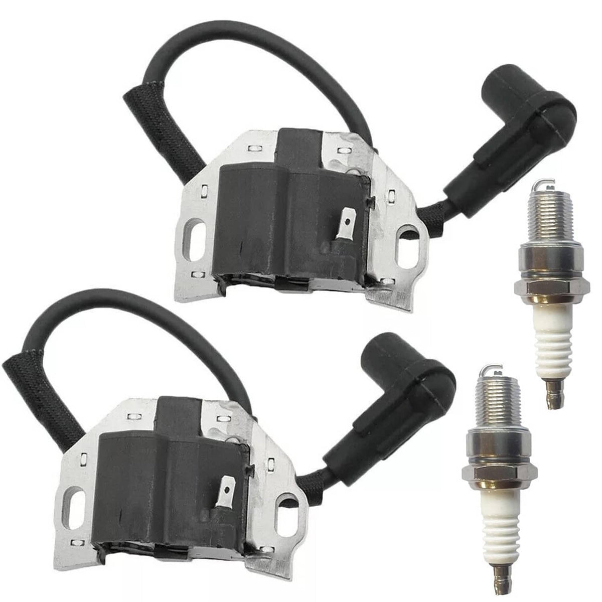 Solidspare Set Ignition Coil w/ Spark Plug For KAWASAKI FR FS FX Series Engines 21171-0743