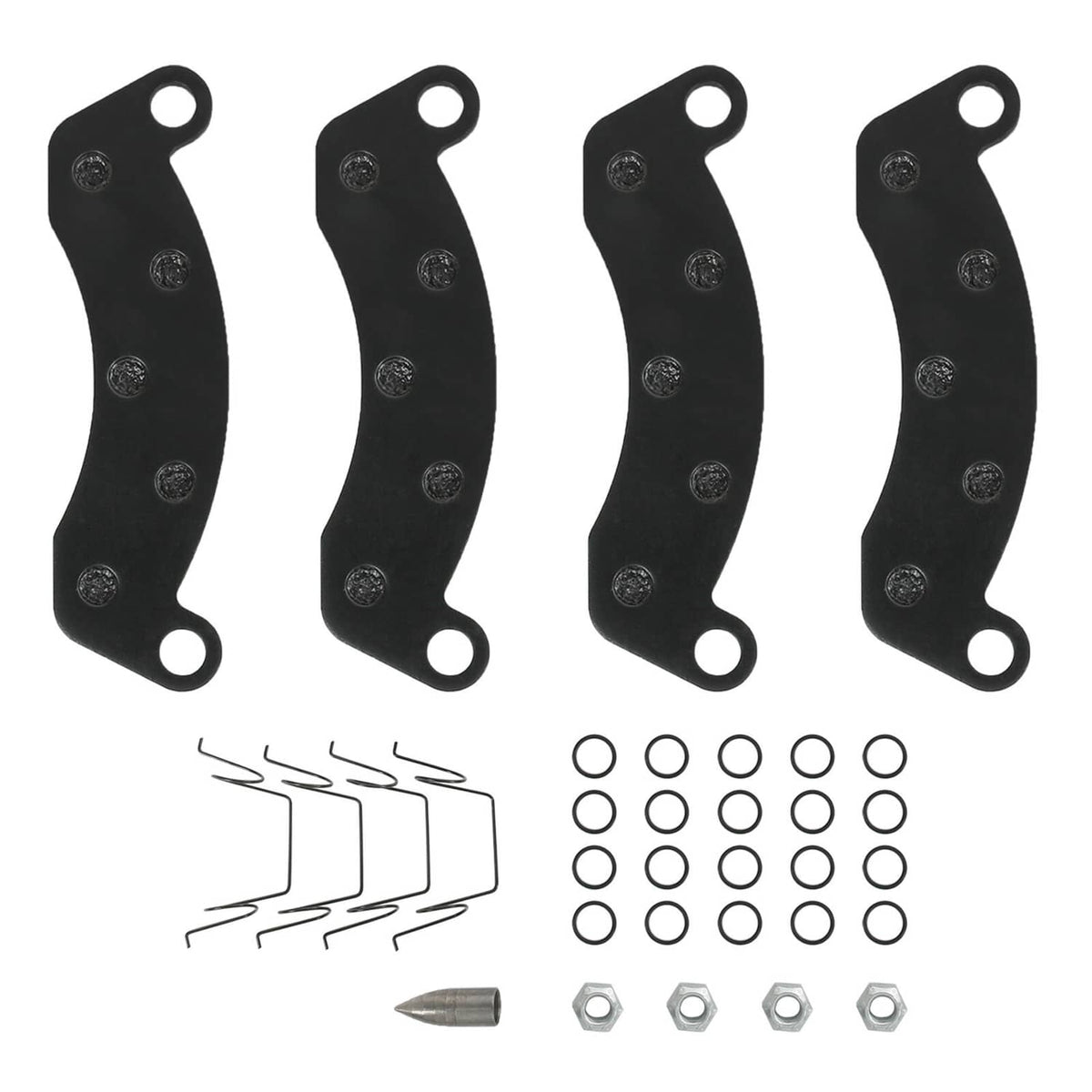 Solidspare 4Pcs 10k 12k Trailer Axle Disc Brake Pad Kit for Dexter K71-180-00 Pad Set