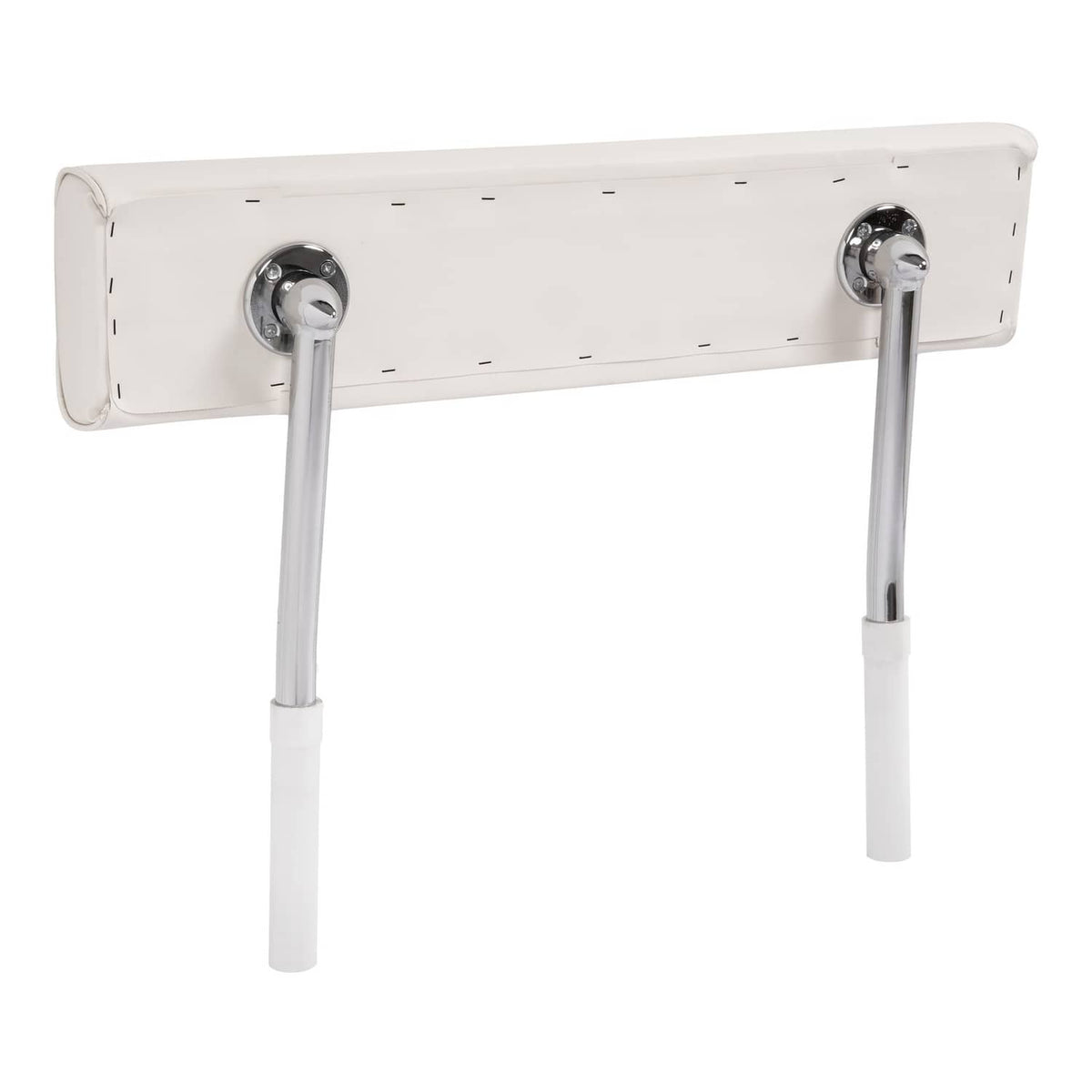 Solidspare For Universal Boat Seat Backrest W/Folding Arms Leaning Post White + Silvery