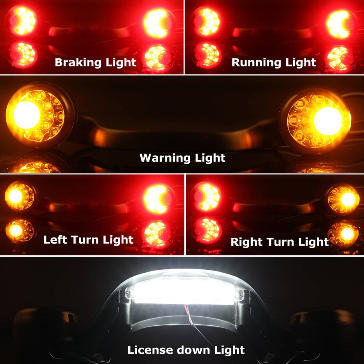 Solidspare Rear Turn Signal Brake Light Bar Fit For Harley Street Glide Road Glide 10 - 23