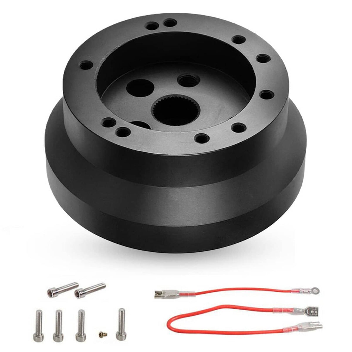 Solidspare For GM Chevy 5&6 Hole Steering Wheel Polished Hub Adapter Flaming River Ididit