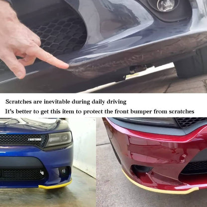 Solidspare Front Bumper Lip Splitter Trim Cover For 2015-2021 Dodge Charger SRT Scat Red