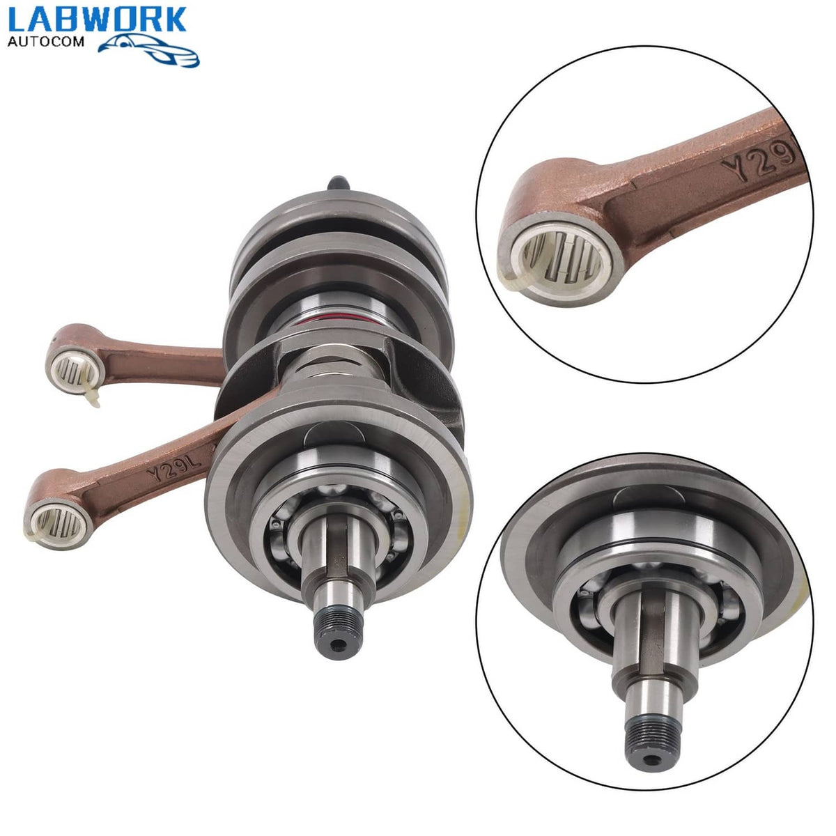 Solidspare For Yamaha Banshee YFZ350 YF2 350 Crank Crankshaft 4mm 115mm long rod 1987-2006