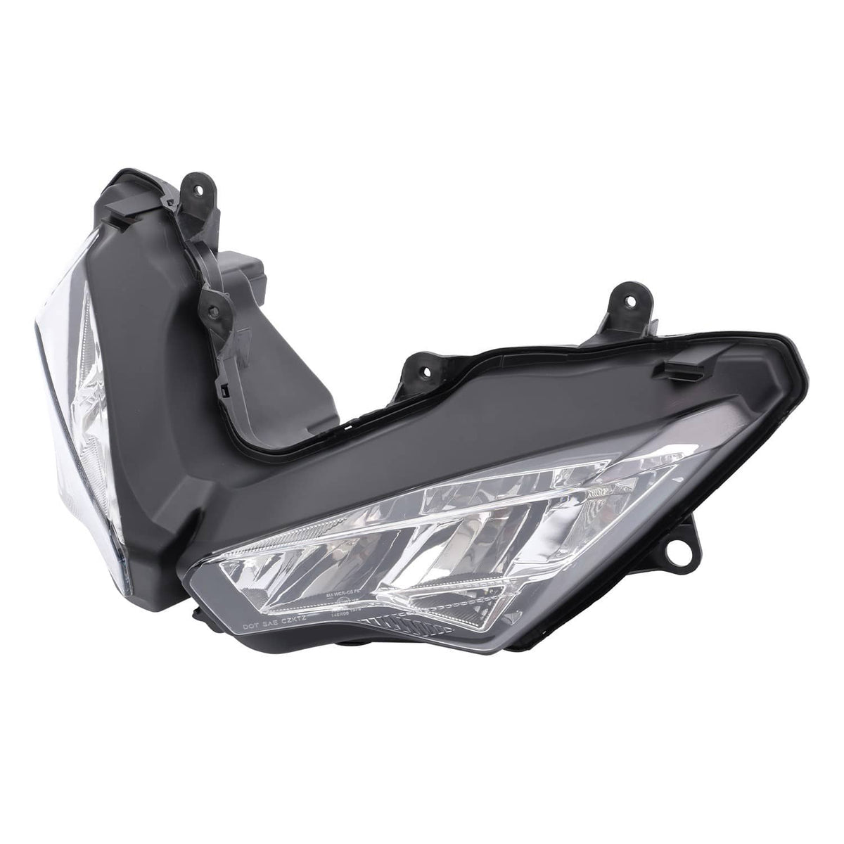 Solidspare LED Headlight Assembly w/ Stay Fairing Bracket For Kawasaki Ninja 400 2018-2024