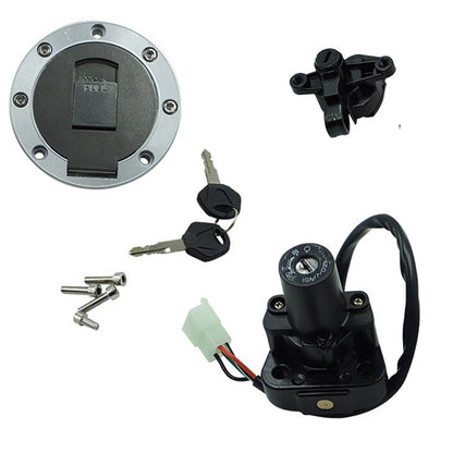 Solidspare Ignition Switch Gas Cap Seat Lock Key for Yamaha YZF1000 YZF600R XJR600 XJR400