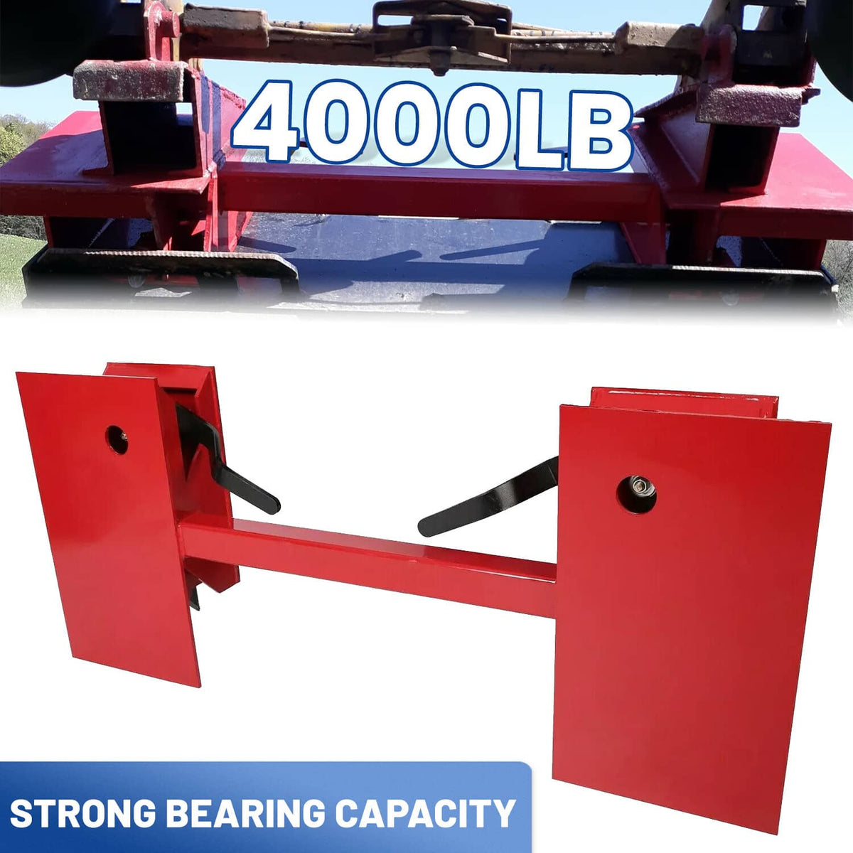 Solidspare Universal Skid Steer Quick Attach Plate 4000LBS Conversion Adapter For Bobtach