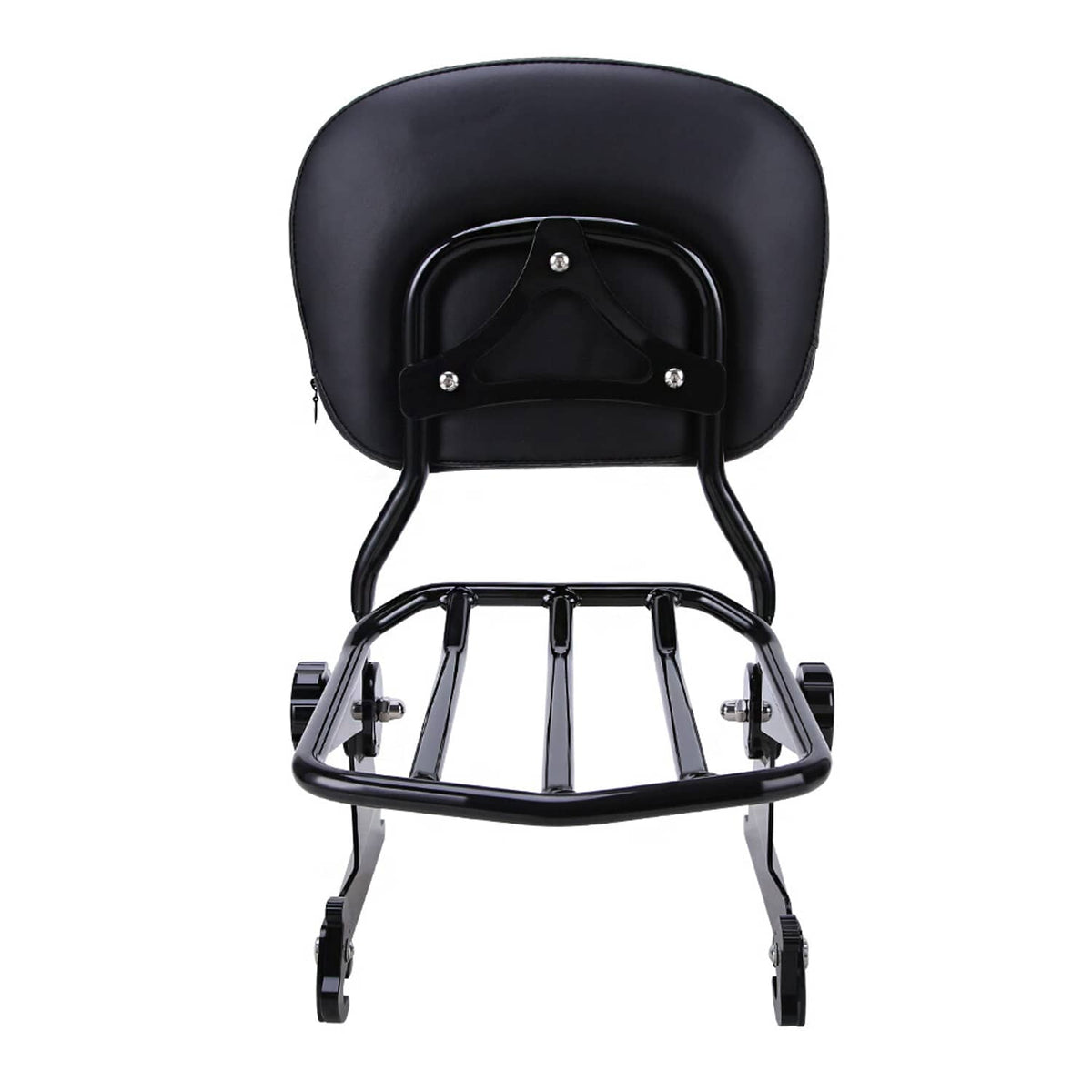 Solidspare Sissy Bar Backrest with Luggage Rack Fit for Harley 883 1200 Custom 1994-2003