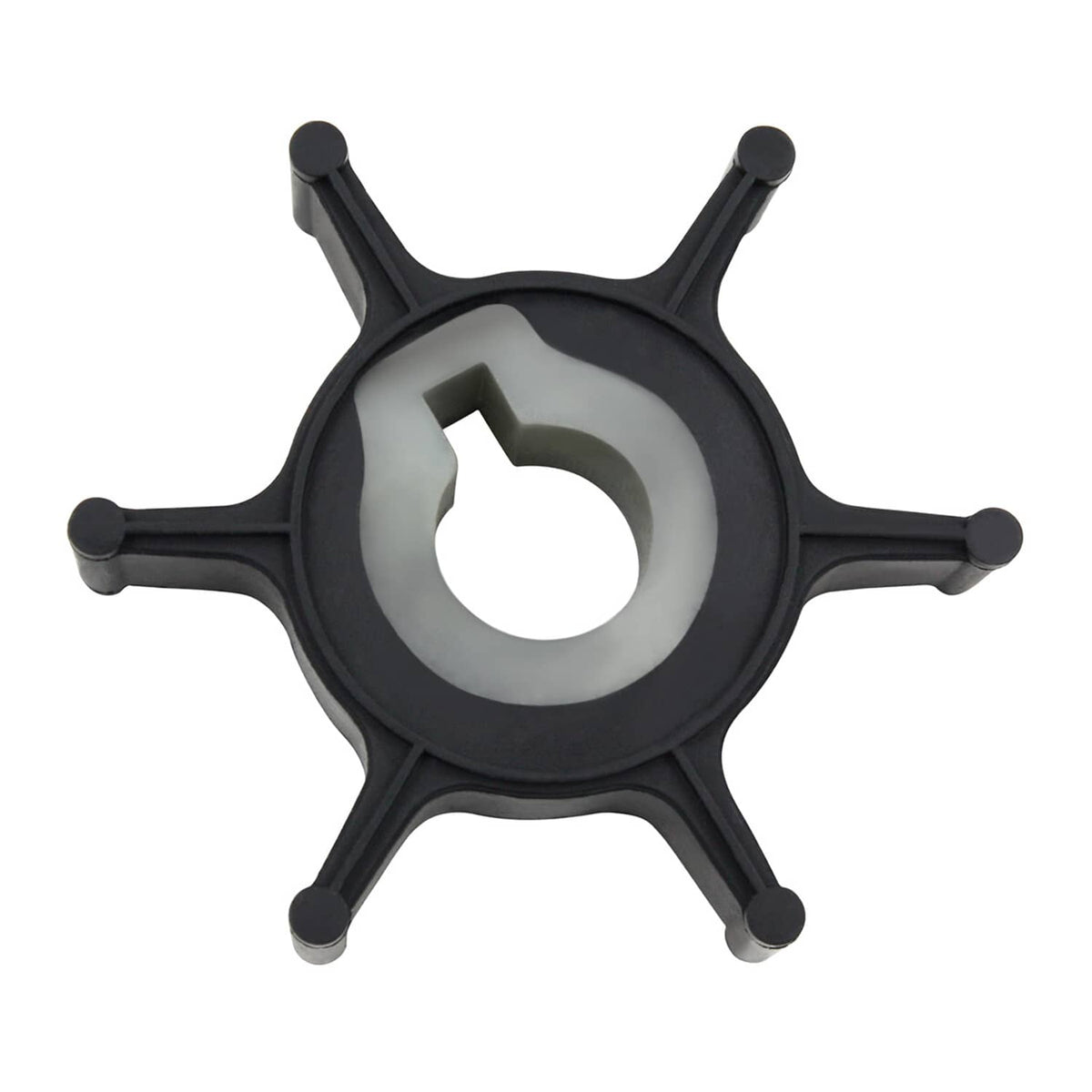 Solid Spare Water Pump Impeller and Pin 646-44352-01 For Yamaha 2hp 2 Stroke Motor Outboard