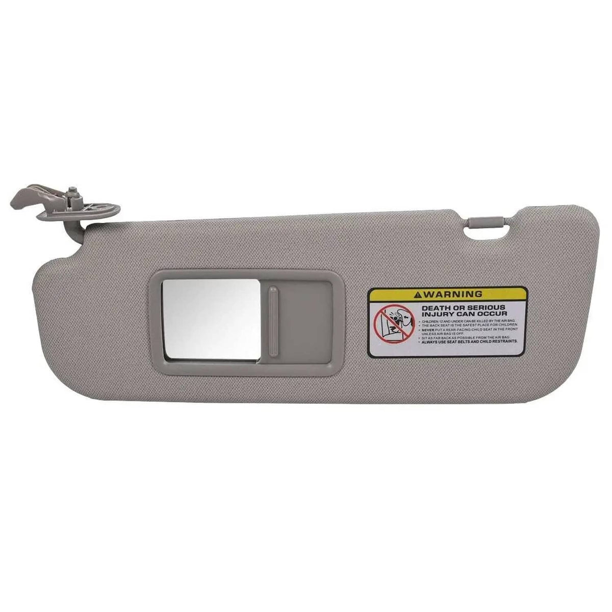 Solidspare Grey Sun Visor Makeup Mirror Left-Driver Side For 2011-2016 Hyundai Elantra MD